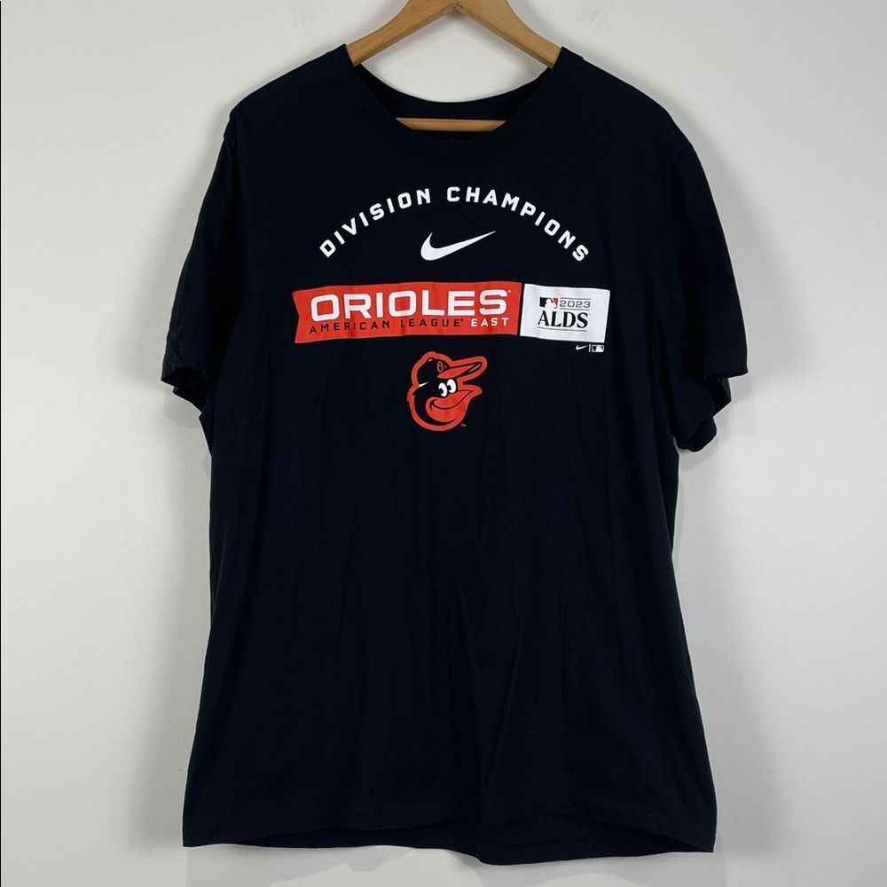 Nike T-Shirt Men's XL Black Orioles Division Champions Tee American League East